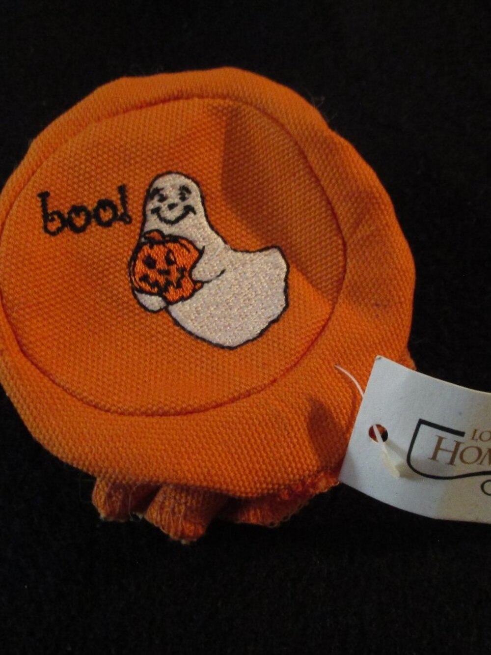 Vintage Longaberger Homestead Halloween Ghost Cloth Jar Cover NWT